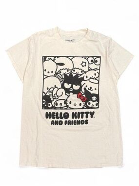 Y2K Hello Kitty and Friends White Graphic Tee